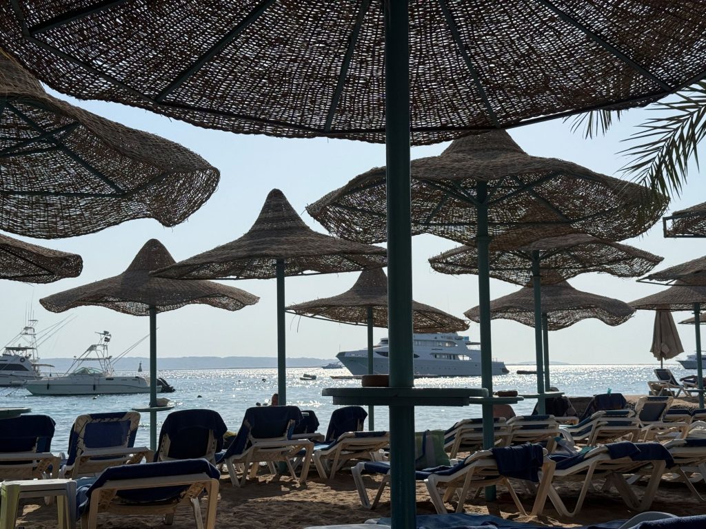 boats on the sea seen from Bella Vista beach